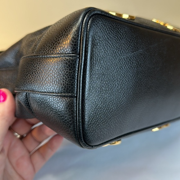 Chanel CC Black Leather Bucket Bag - Picture 14 of 16